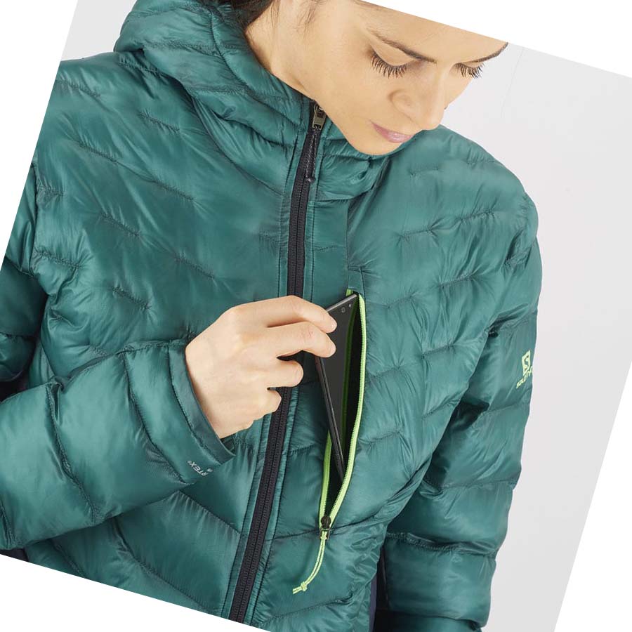 Chaquetas Salomon OUTPEAK PRIMALOFT INSULATED Mujer Verdes | MX 2443BEX